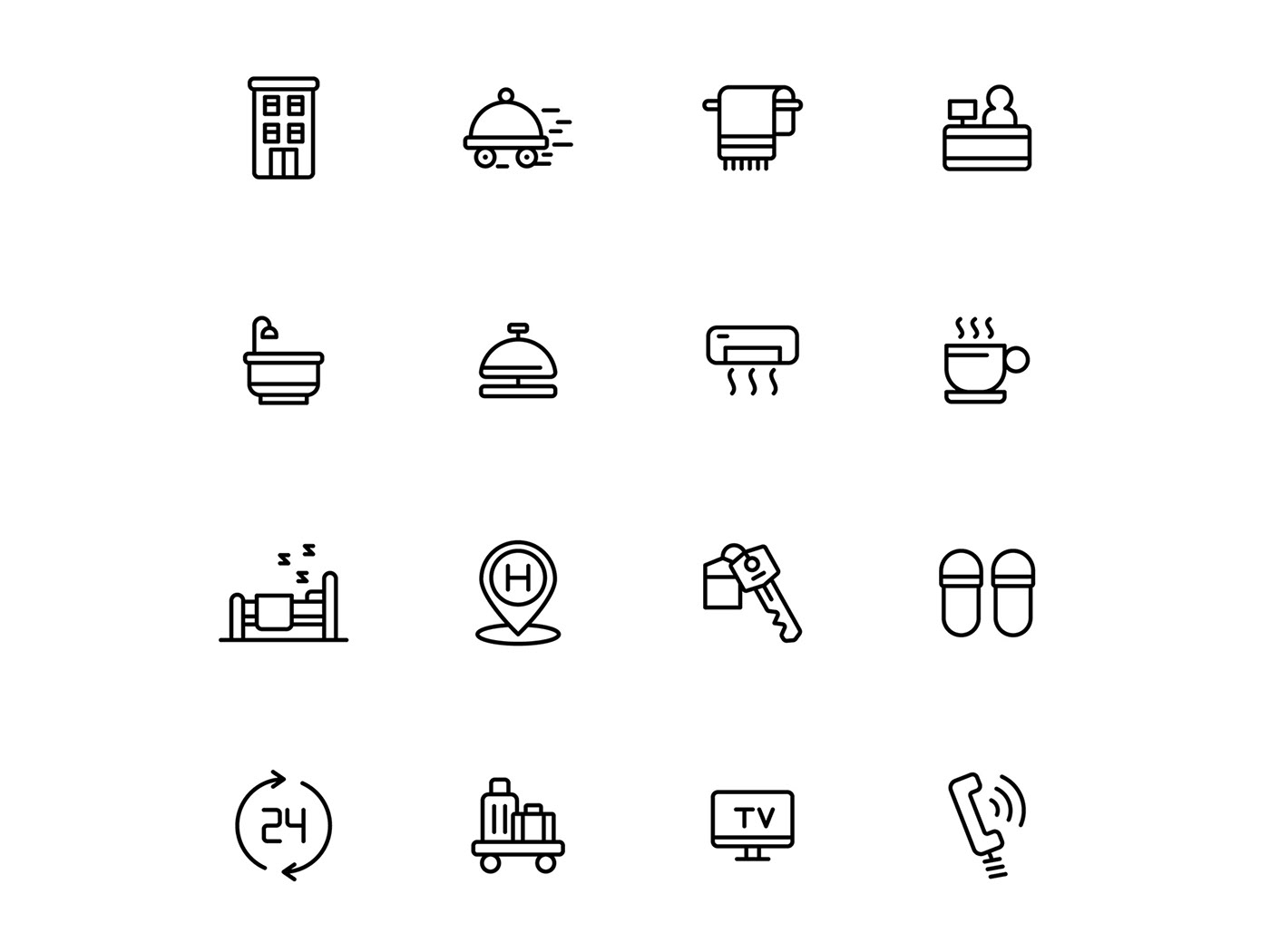 freebie hotel Hotel Icon hotel vector icon design  icons download icons pack icons set vector design vector icon