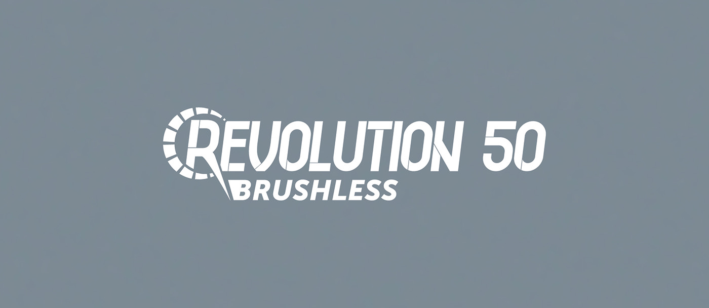 brand brushless gray logo print product revolution REVOLUTION 50