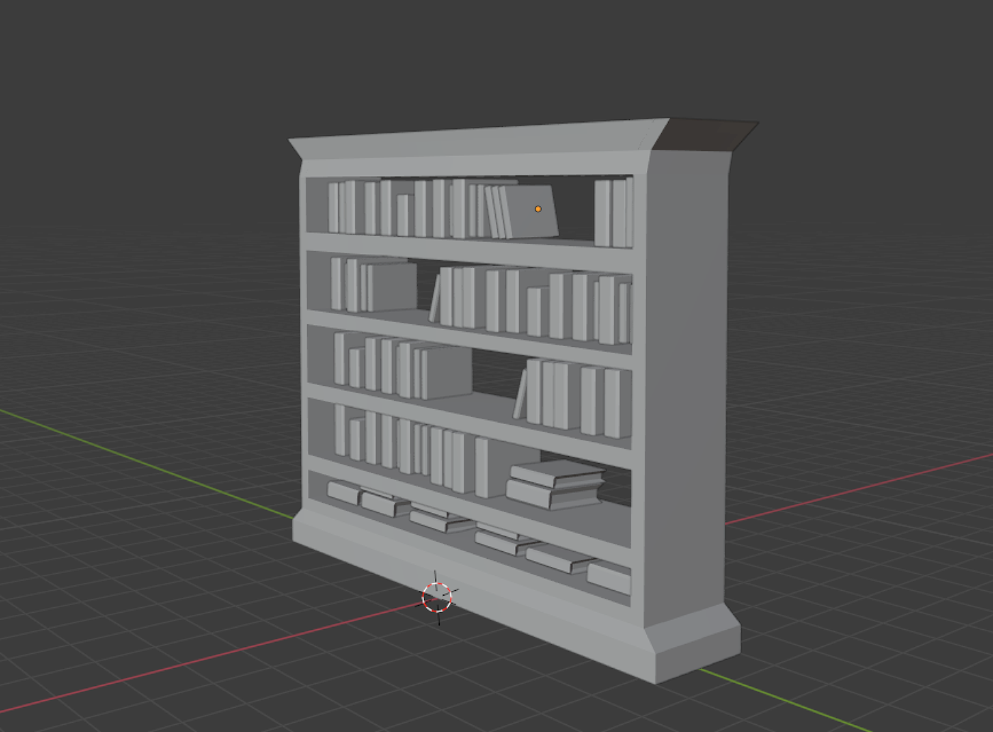 blender blender3d 3D design bookshelf modelling Render