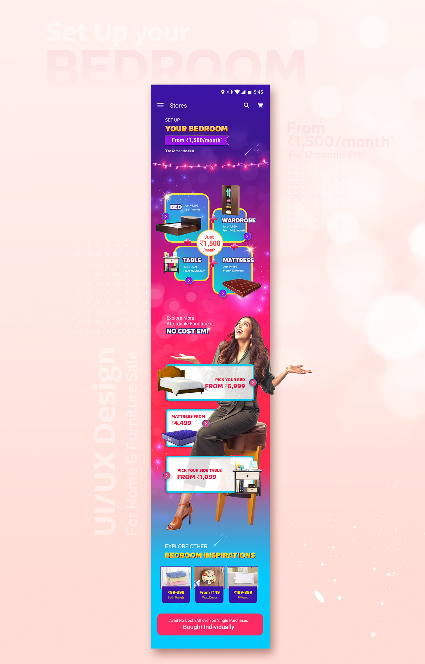 e-commerce Interaction design  Mobile app page Design product design  prototype UI/UX Design User Experience Design user interface design visual design Web Design 