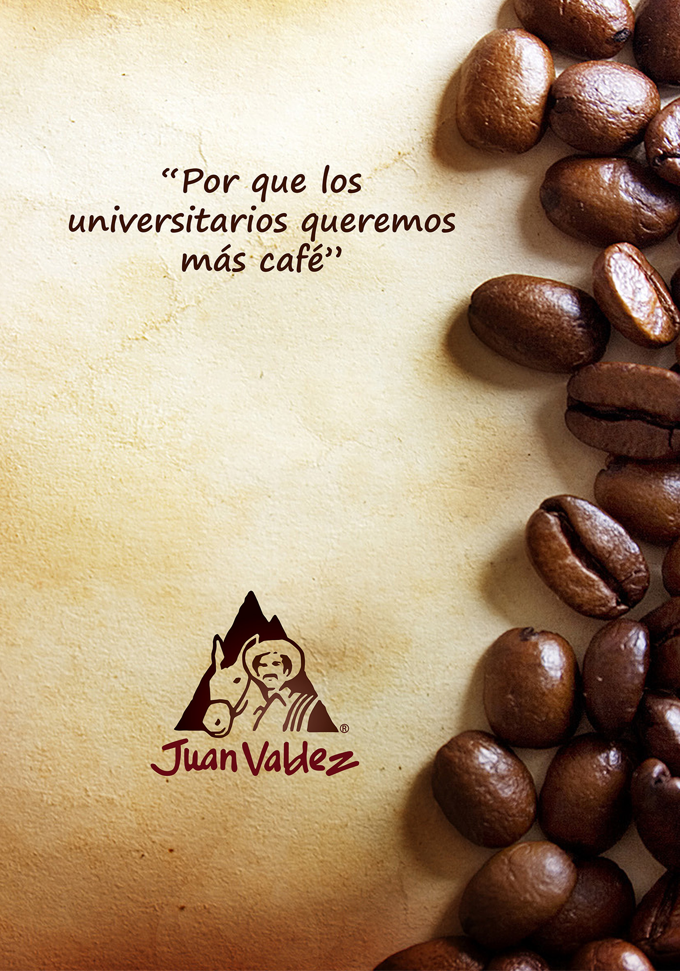 diseño diseñador Juan Valdez colombia photoshop ilustracion ilustrator cafe Coffee tierra universidad universitario publicidad mundial gente