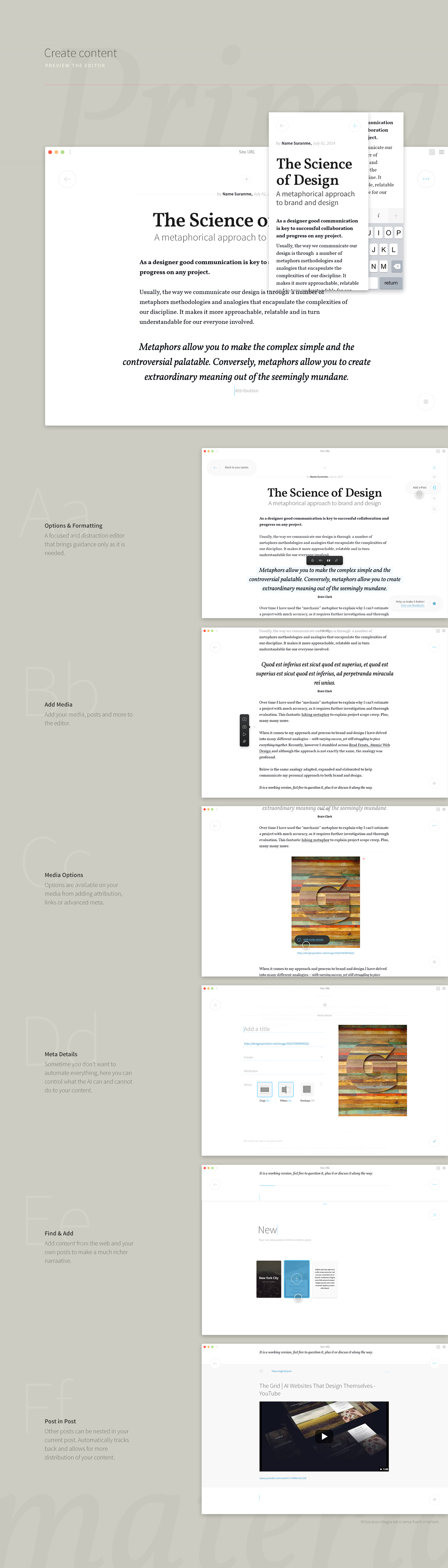 the grid Platform chrome ai websites publisher design product