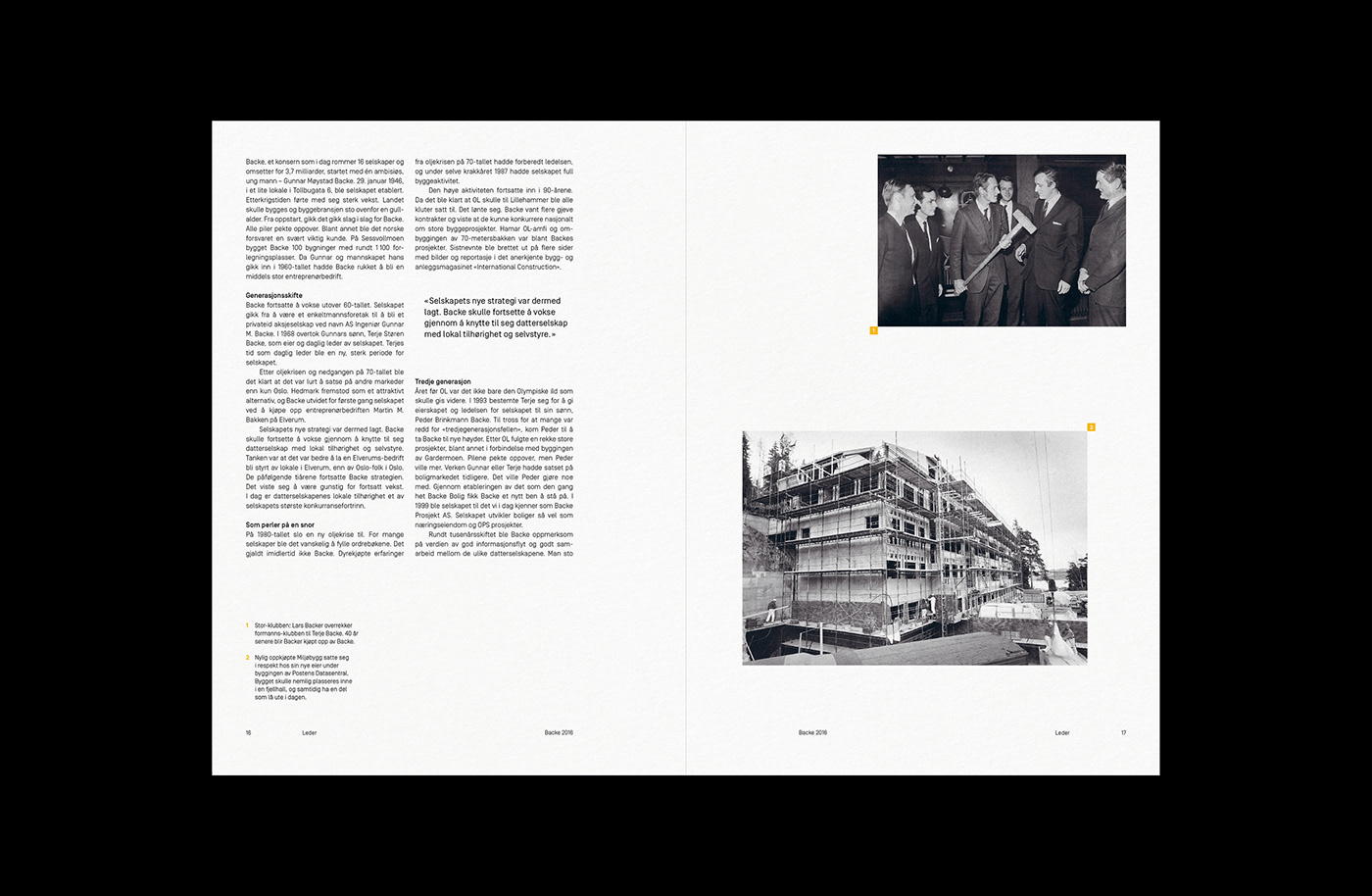 editorial magazine print annual report report construction architecture typography  