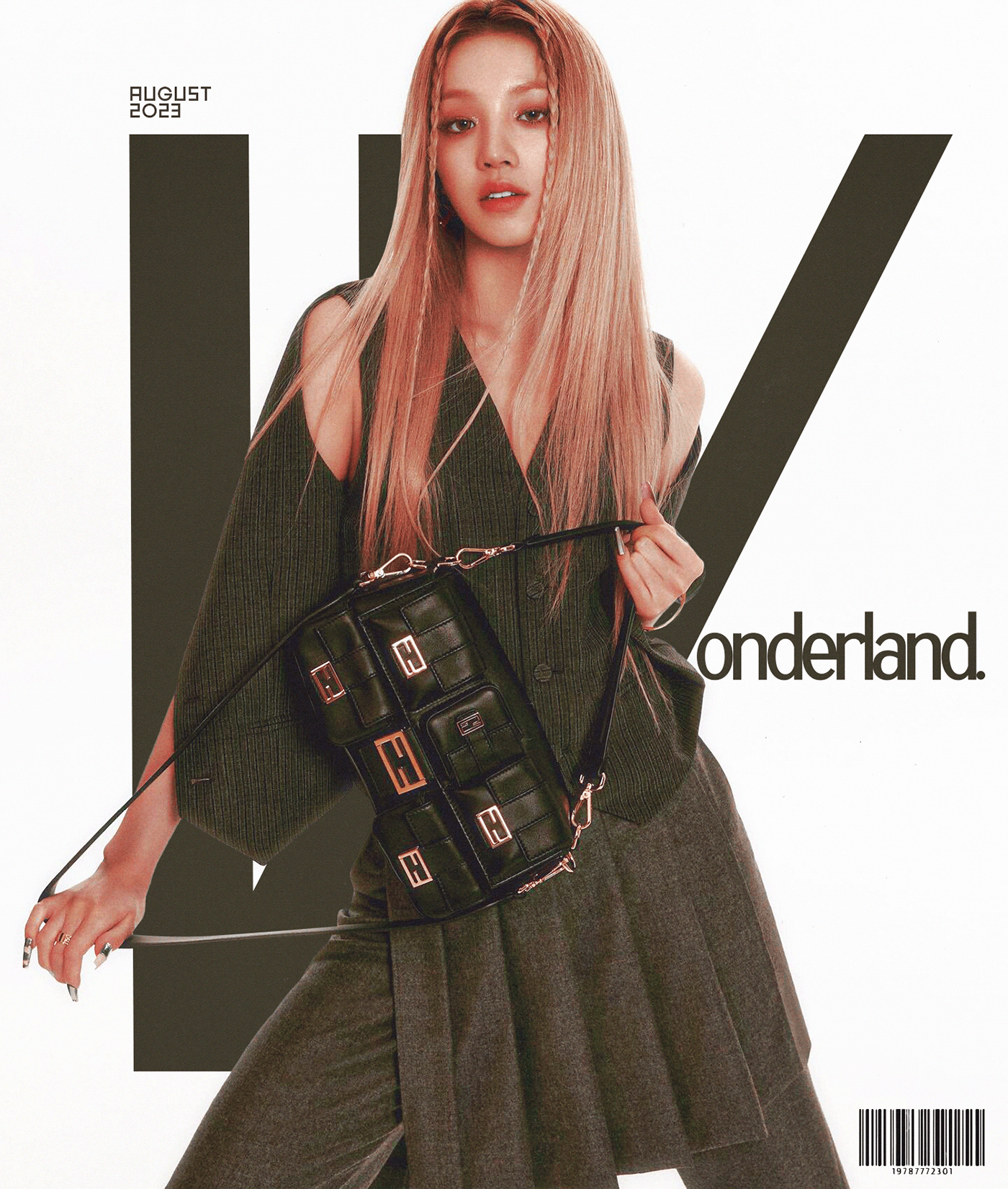 Gidle kpop kpop poster Magazine design wonderland Layout Poster Design kpop fanart kpop fan art Yuqi