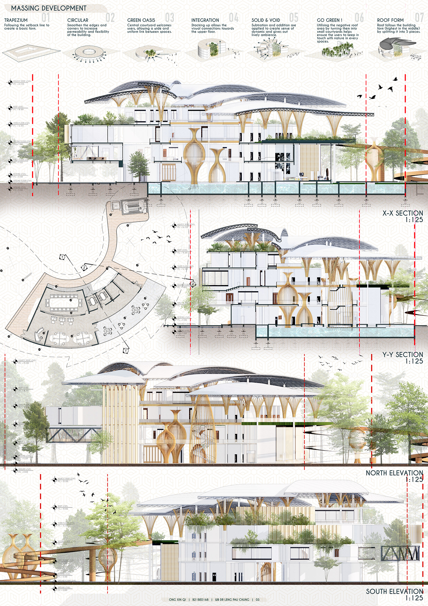 architectural architecture building design concept environment mangrove Render research center visualization
