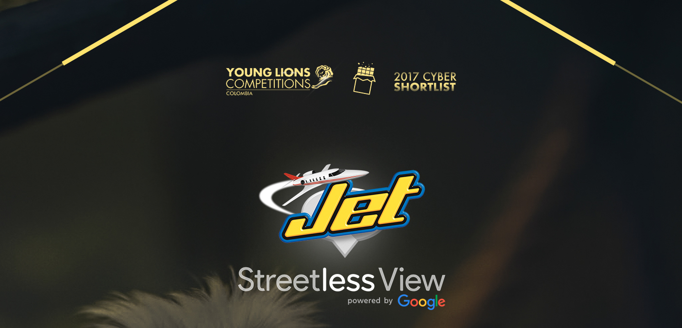Advertising  digital Experience Jet chocolates colombia google street view Young lions Cannes