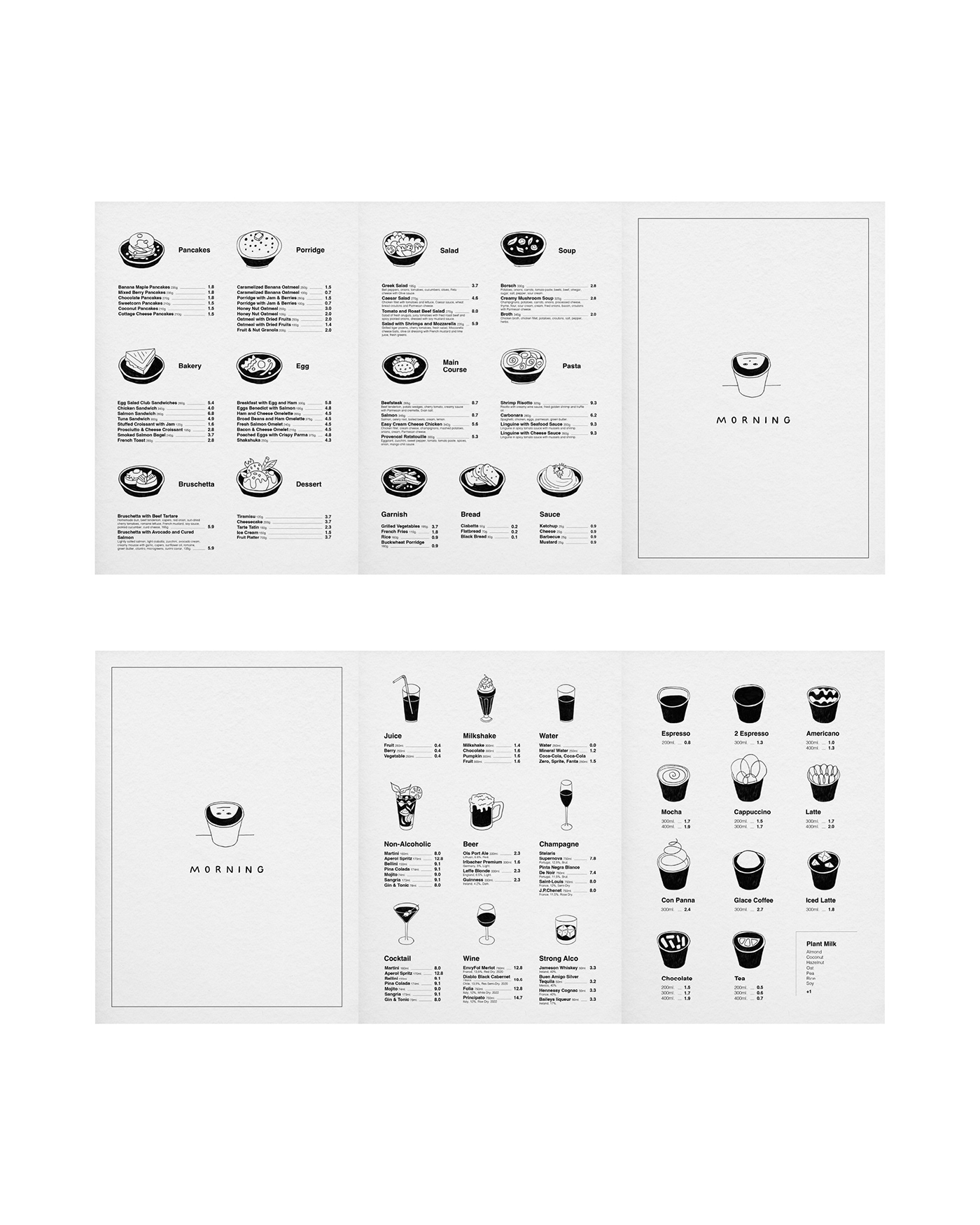 ILLUSTRATION  cafe Food  menu Logotype Coffee package product design лого