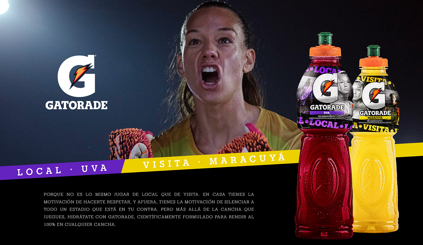 Advertising  art direction  campaign chile Film   Futbol gatorade Photography  tiane endler