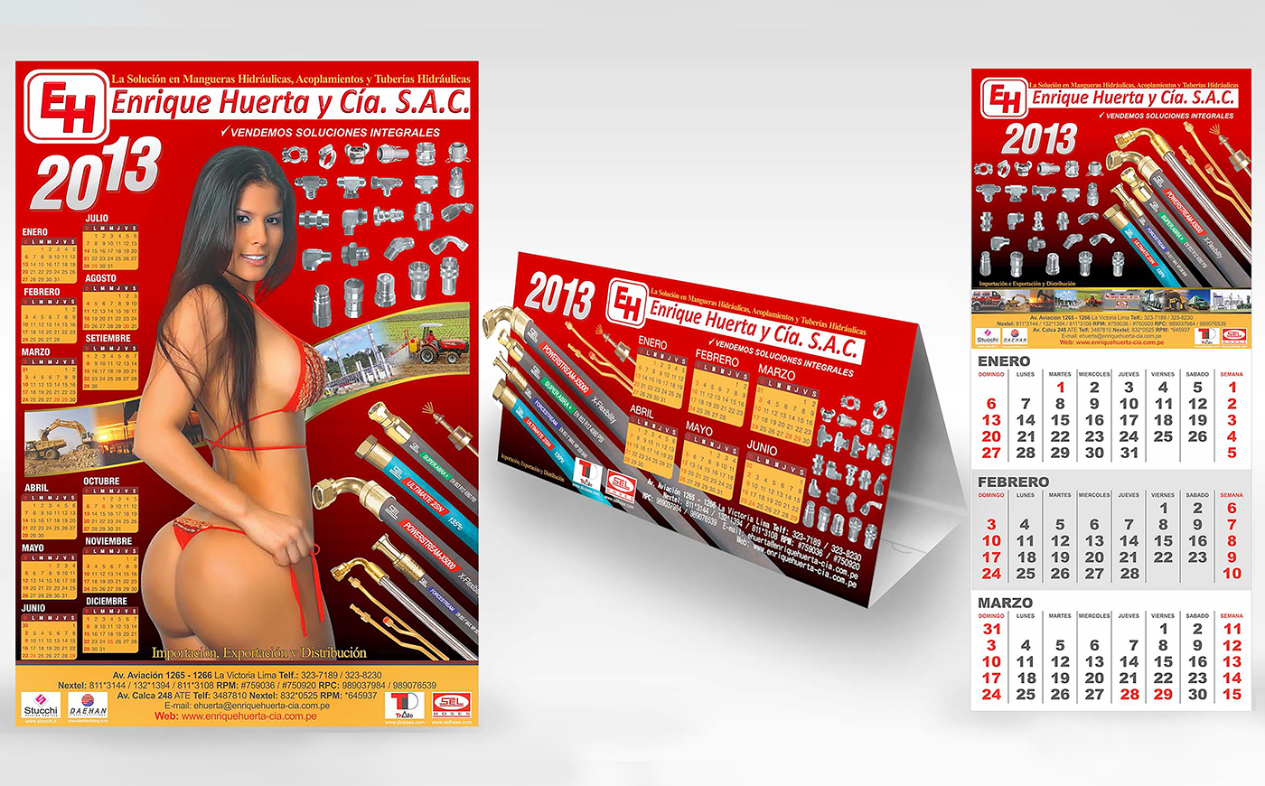 diseño gráfico flyer calendario afiche revista volante