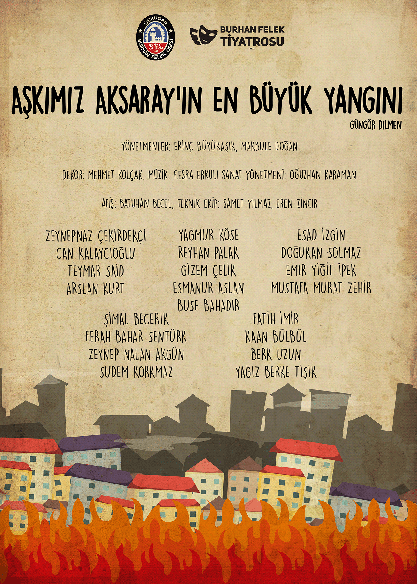 Aksaray banner design poster Theatre