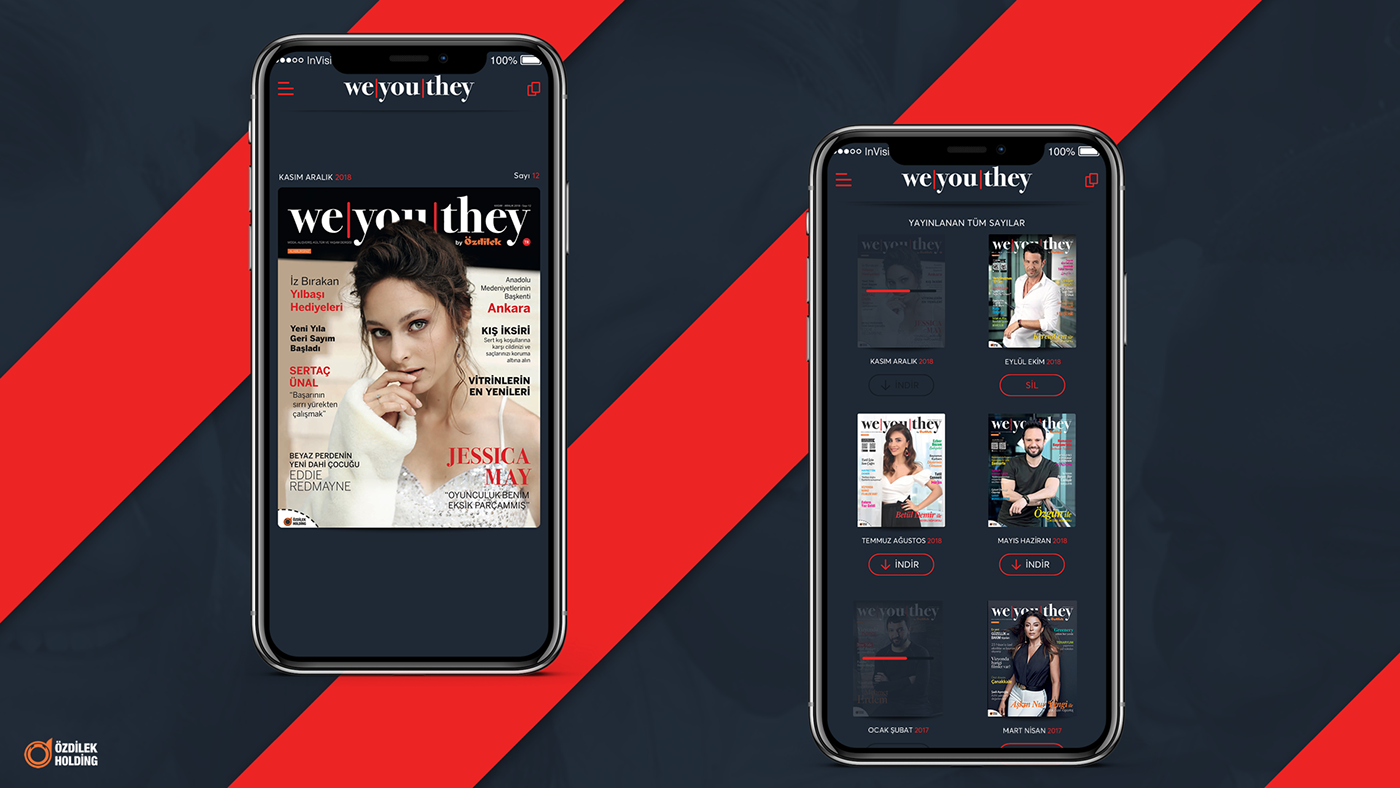 weyoutheyox oxy volkandagdelen mobil uygulama özdilek ios android magazine Dergi