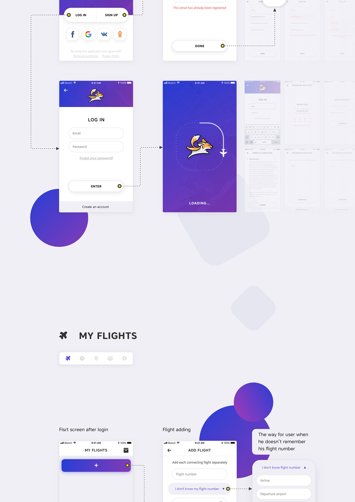 flight UI ux design app ios application Fly planner Time Manager