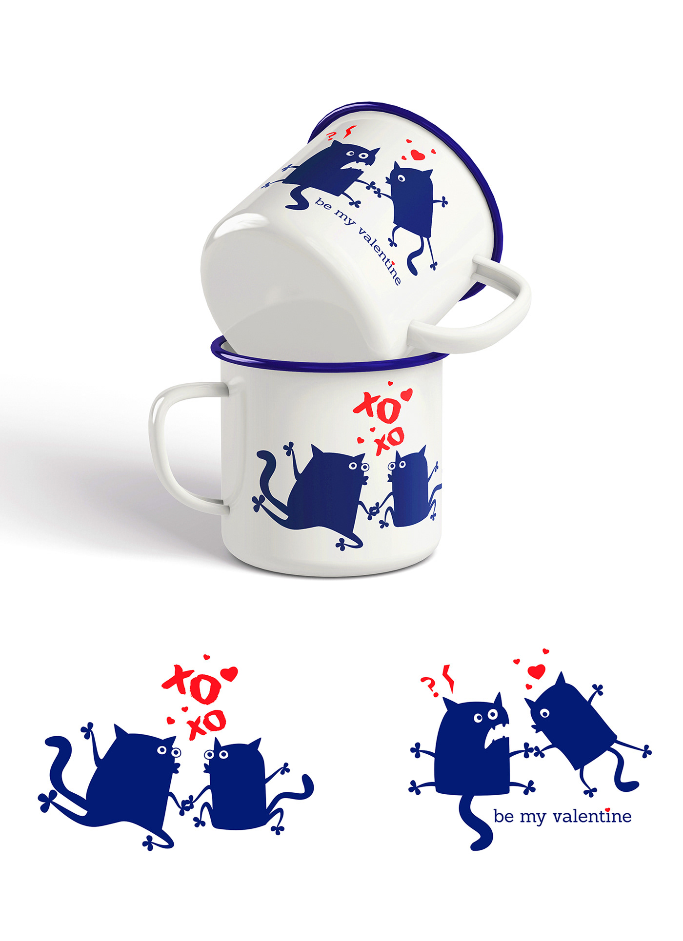 mug ilustratrion Mug  enamelware ilustration graphic design 