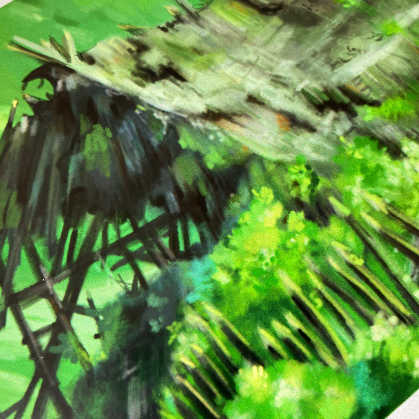 concept art Digital Art  digital illustration digital painting environment painting mononoke hime painting   Procreate procreate painting Studio Ghibli