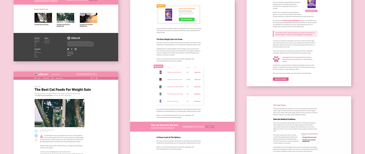 Website Blog identity pink wordpress Theme