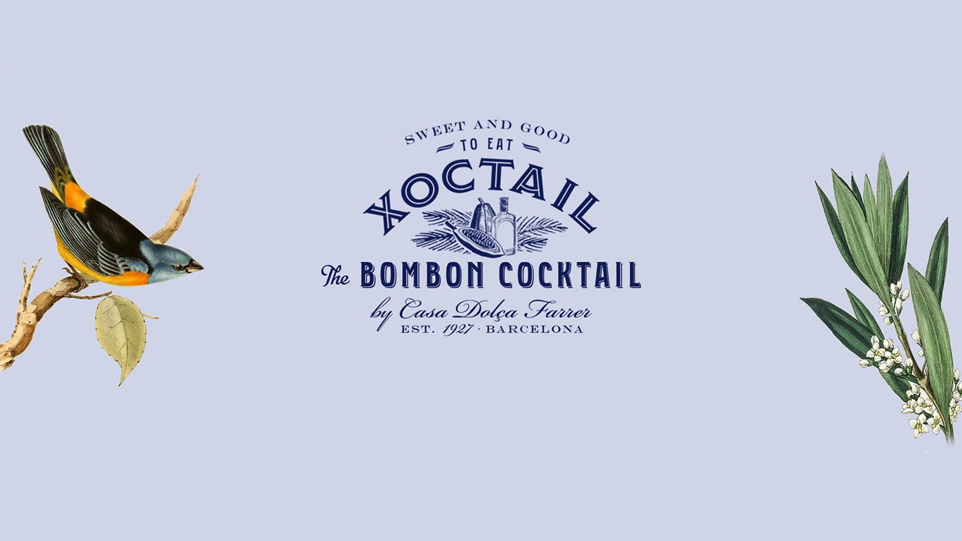 alcohol barcelona bombon chocolate cocktail collage Packaging pattern vintage william morris