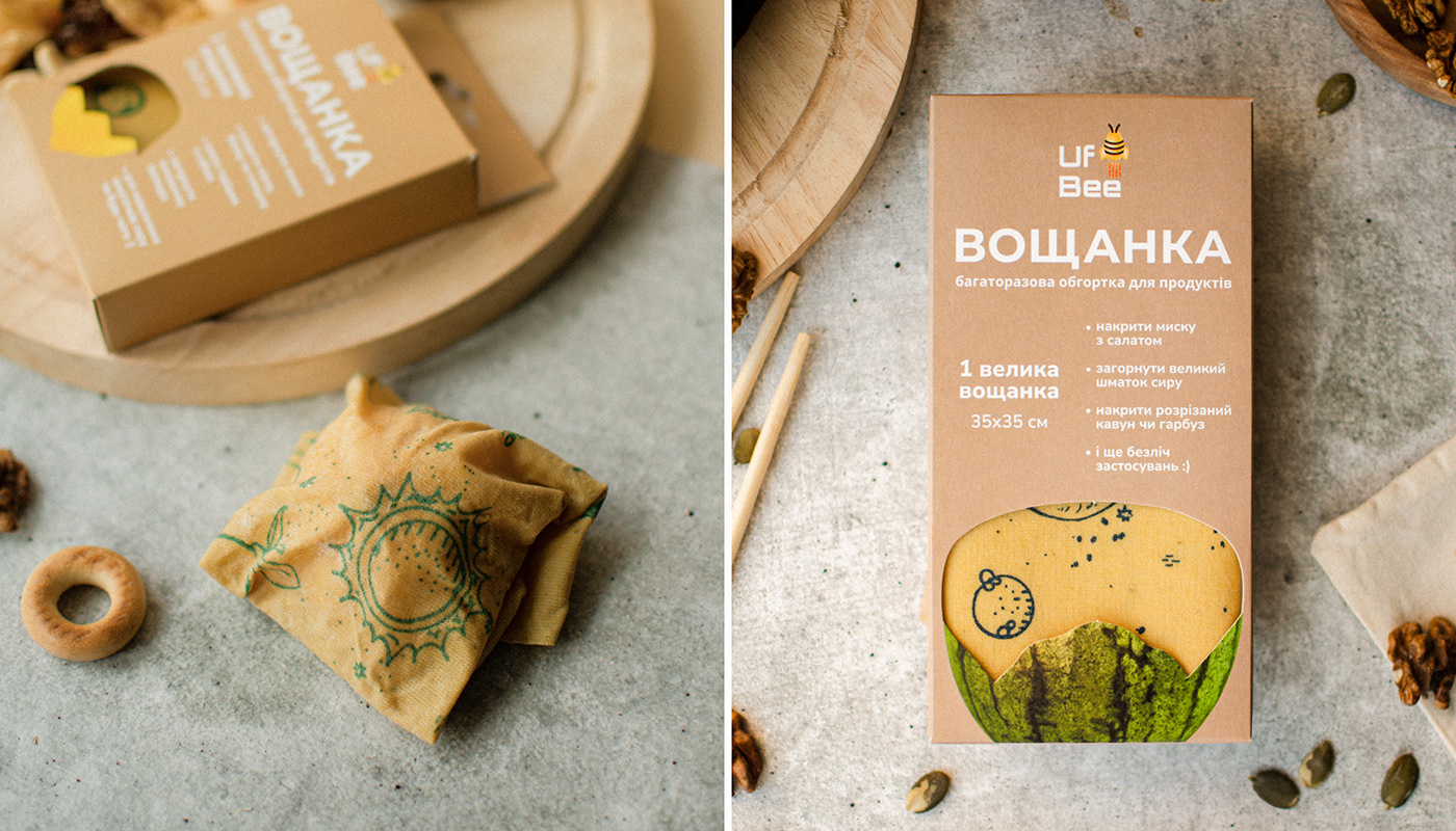 brand identity Logo Design Logotype Packaging Logo redesign eco friendly plastic free beeswax wraps cleantech