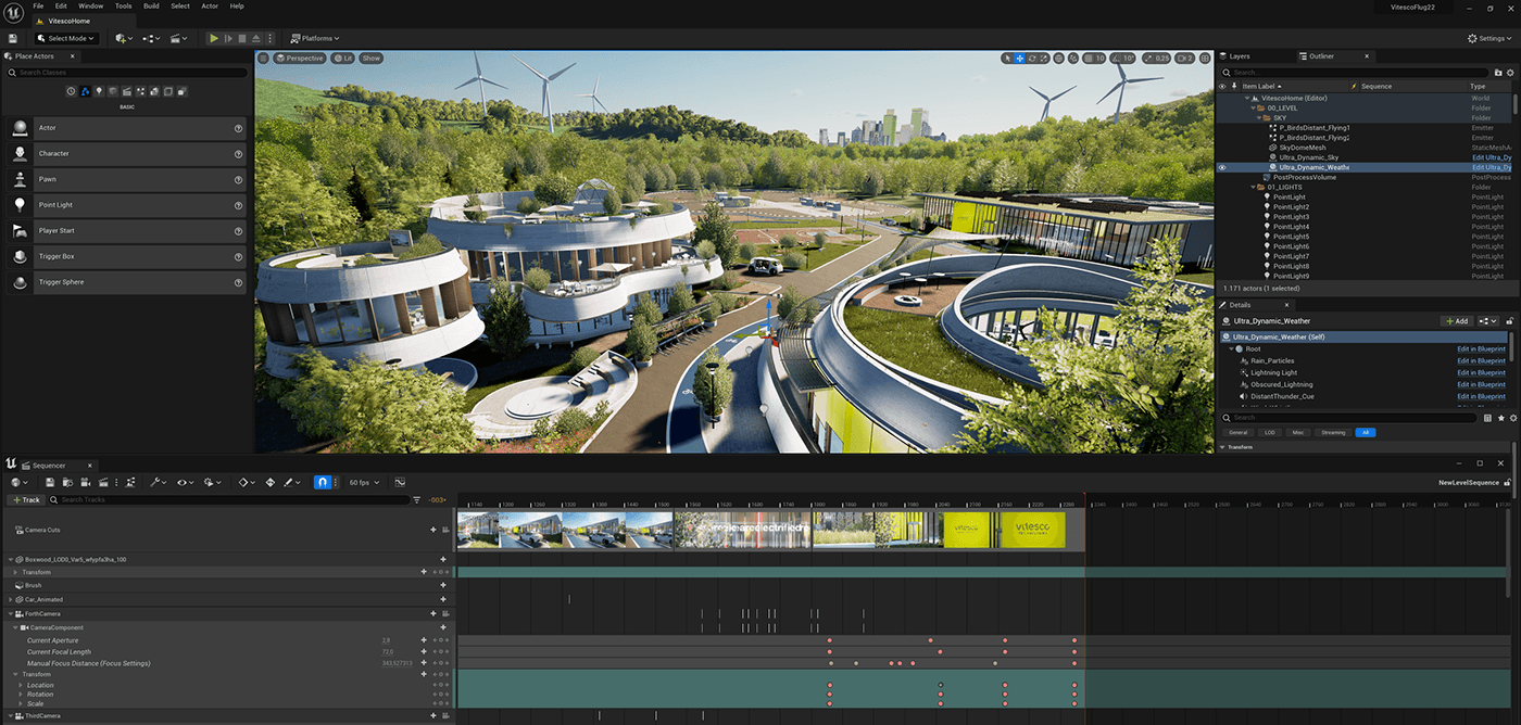 virtual 3D 3d animation Unreal Engine environment Landscape architecture visualization automotive   Vehicle
