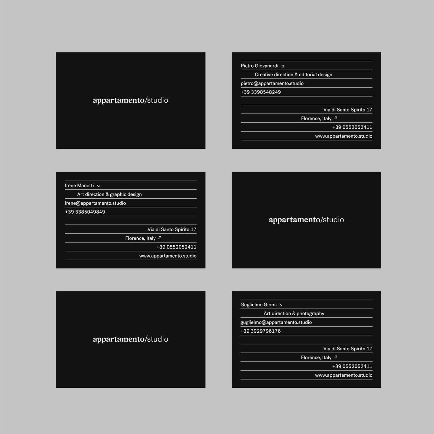 logo graphic brand visualidentity type business card studio swiss typography   portfolio