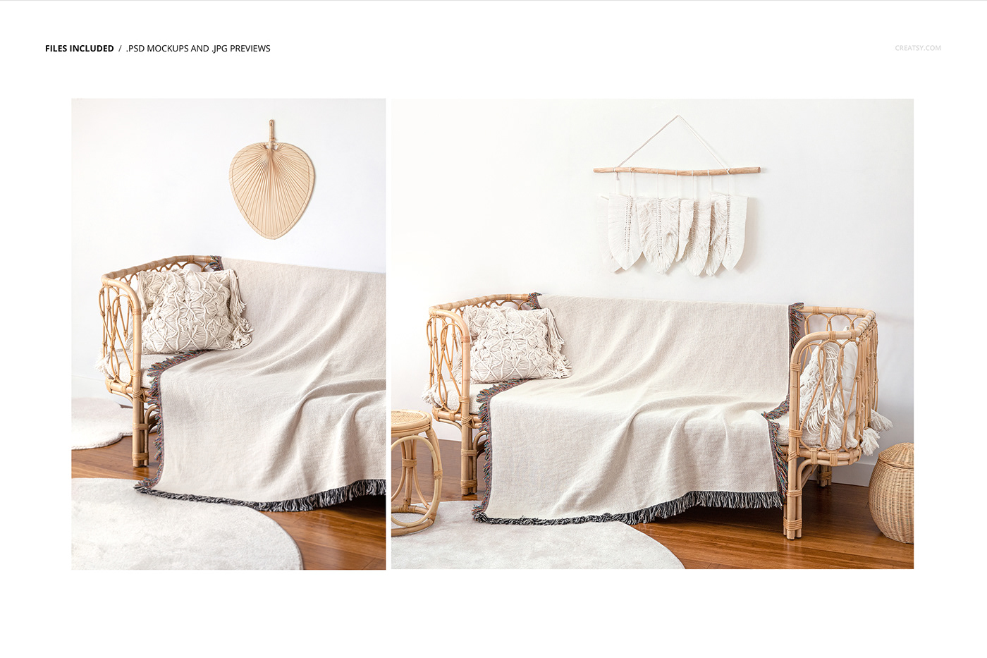 mock-up Mockup mockups template creatsy home blanket Textiles Interior Throws