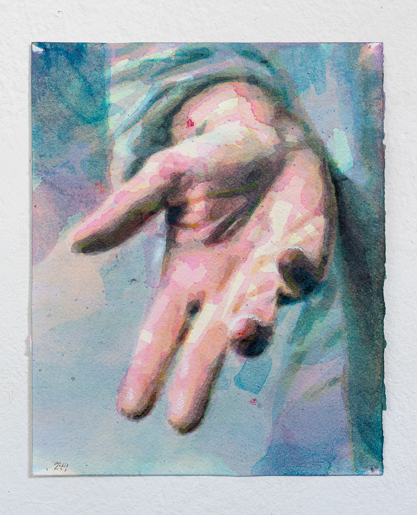 hand hands watercolor artwork Drawing  painting   atmospheric symbolic