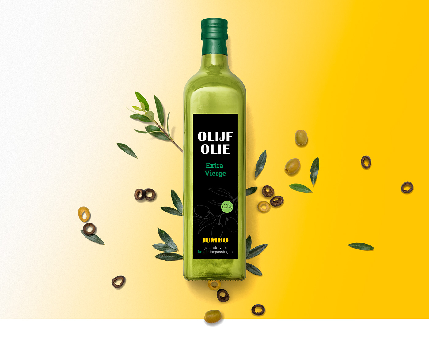 branding  Packaging Jumbo Supermarket minimal Olive Oil redesign Label