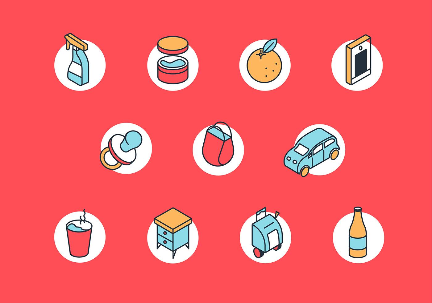 manufacturing illustrations icons infographic reports product