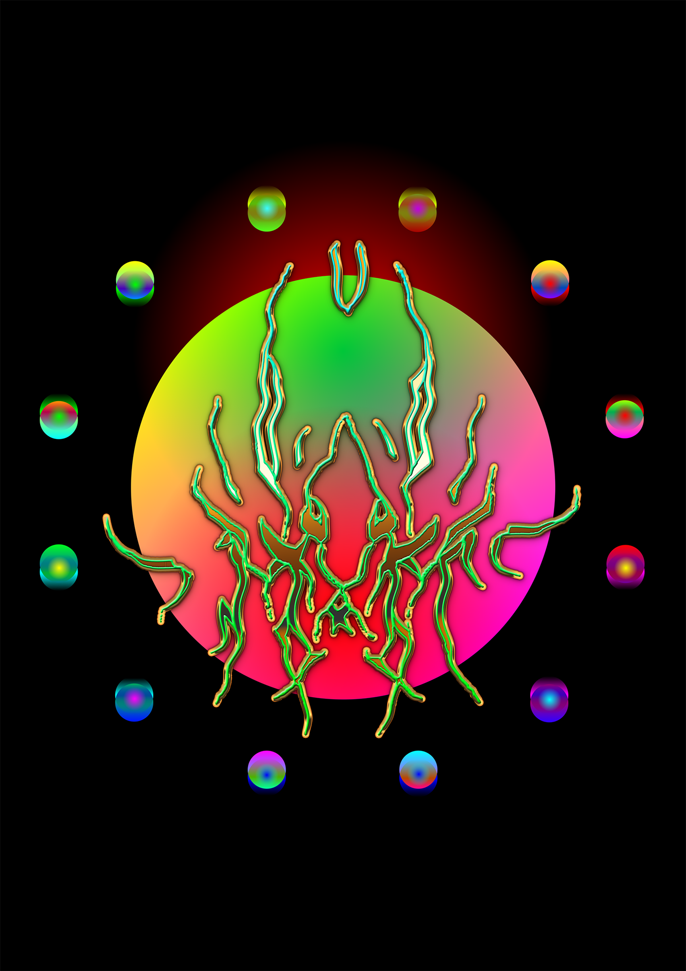 occult logo design occult shamanism RGB digital
