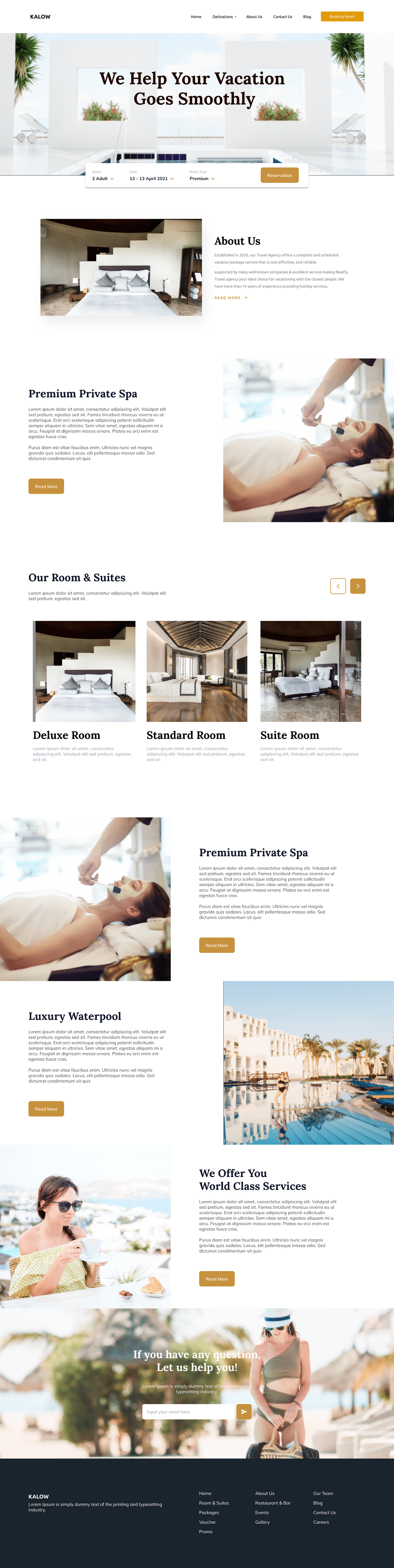elementor pro luxury minimal modern resort simple UI/UX Web Design  Website Design wordpress