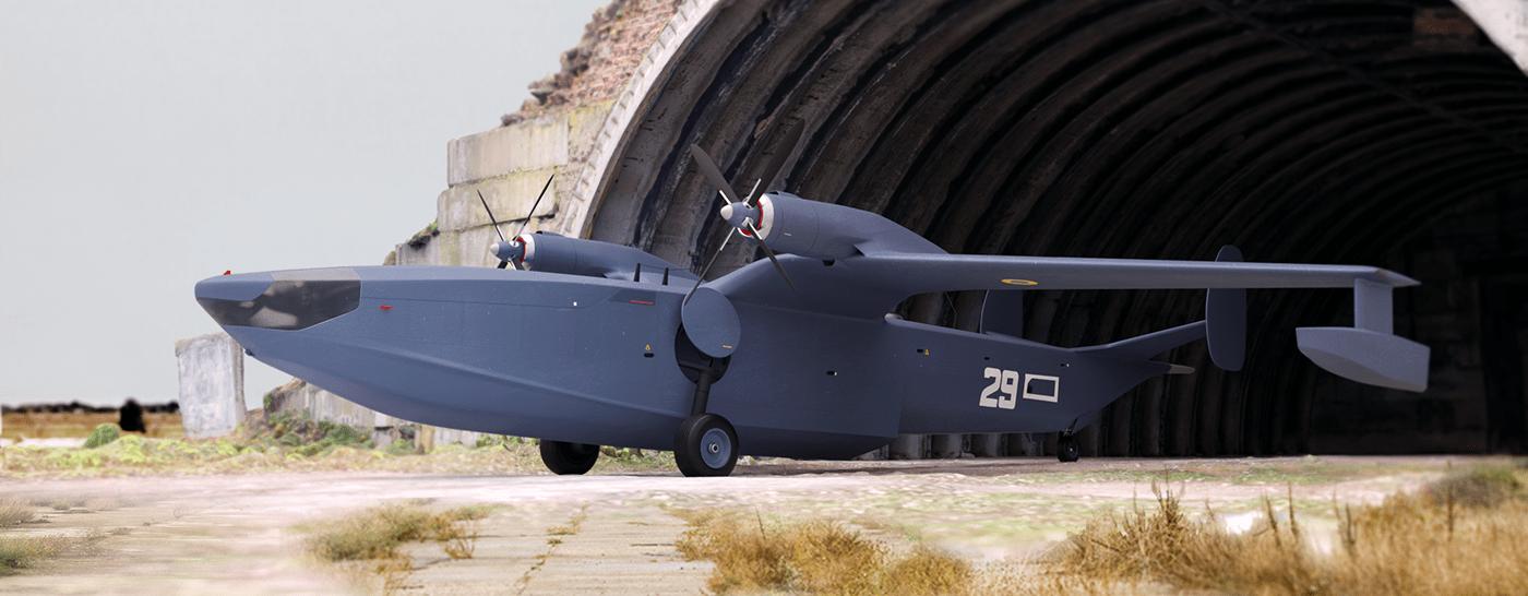Aircraft amphibious industrial design  maritime Seaplane transportation Vehicle