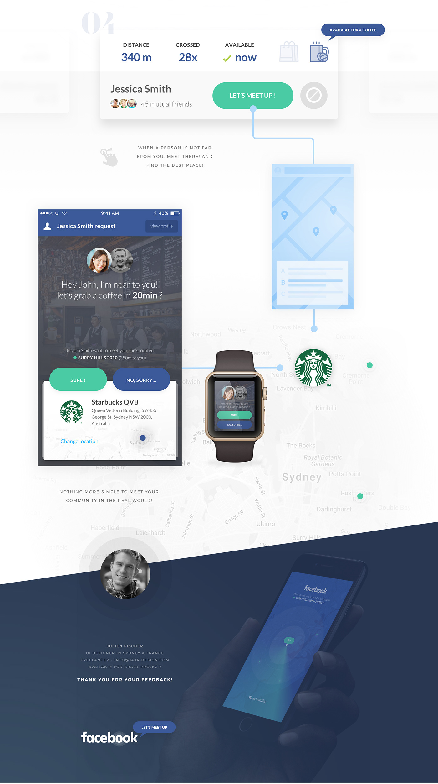 concept app ios mobile facebook UI ux