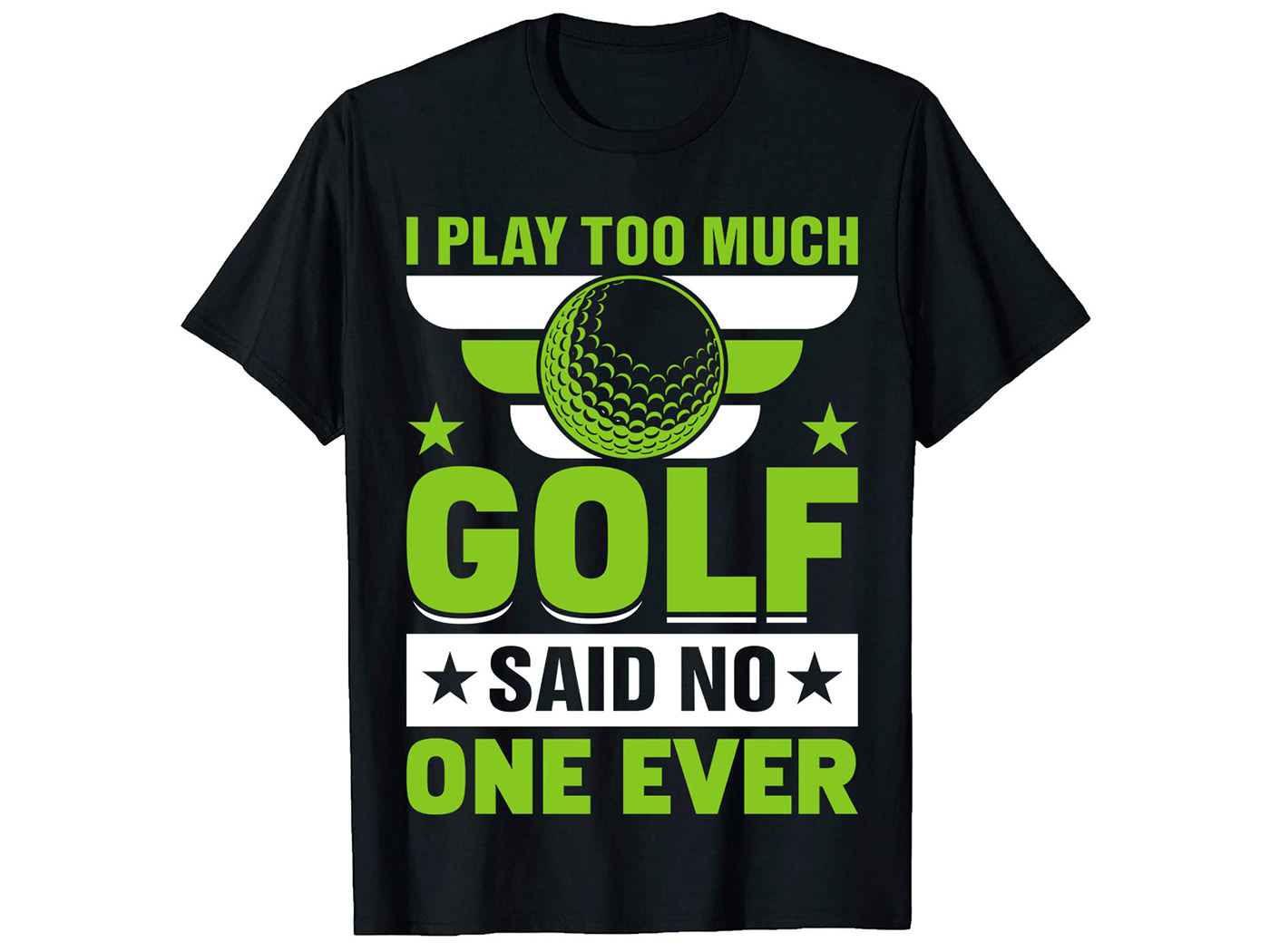 My Best Round Of Golf Starts. T-Shirt Design 