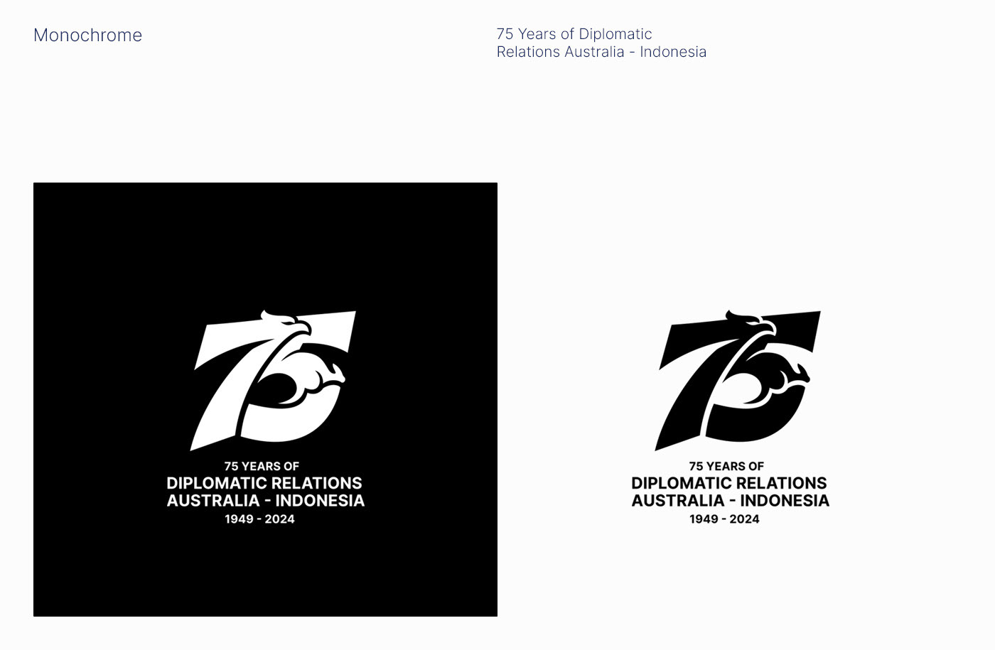 logo branding  diplomatic Diplomatic relations  anniversary celebration Event visual identity Logotype brand identity