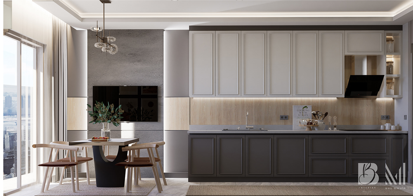 design architecture visualization Render interior design  kitchen D5 Render 3D SketchUP kitchen design