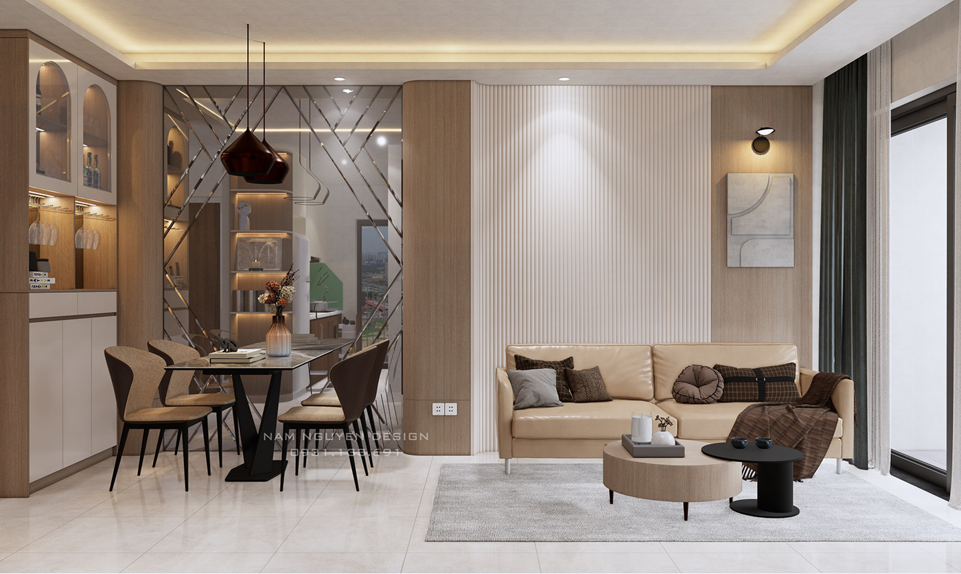 apartment interior Interior 3D Render architecture aprtment