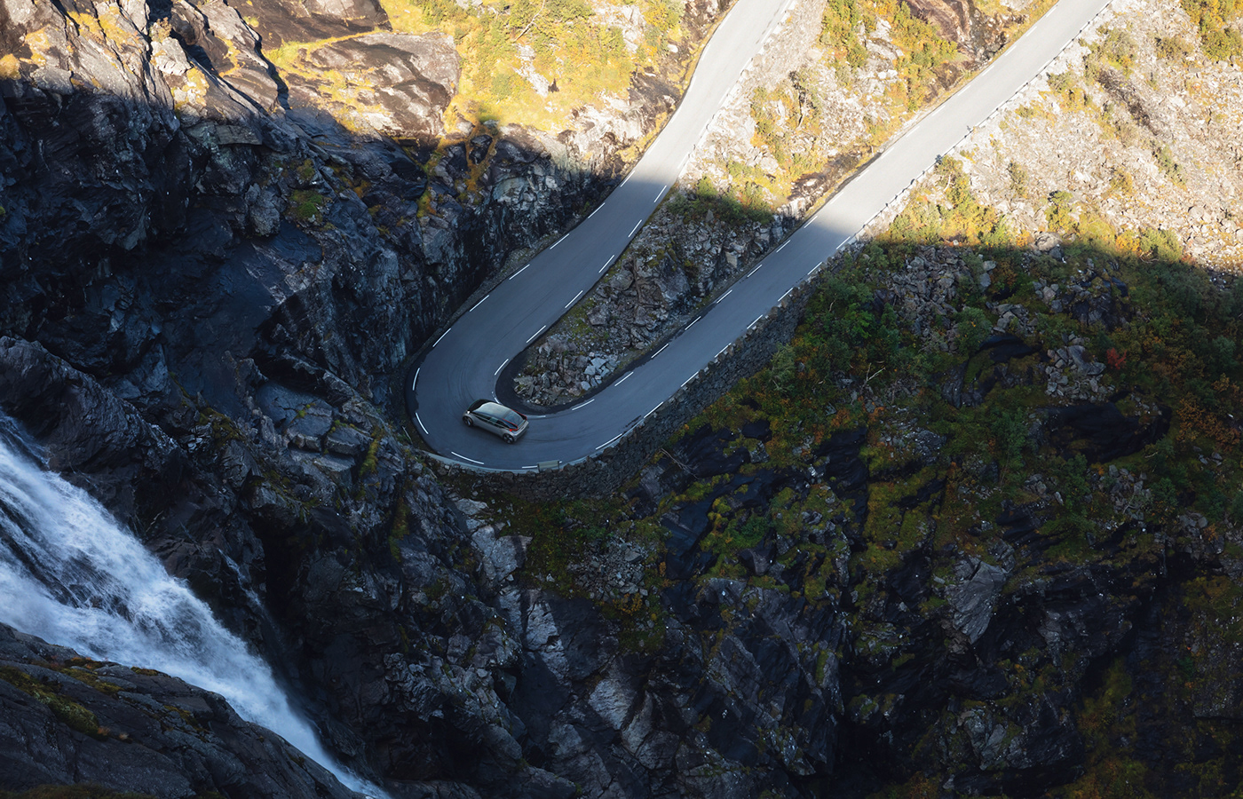 Landscape Cars CG Volvo conceptcar norway Aerial people Photography  retouching 