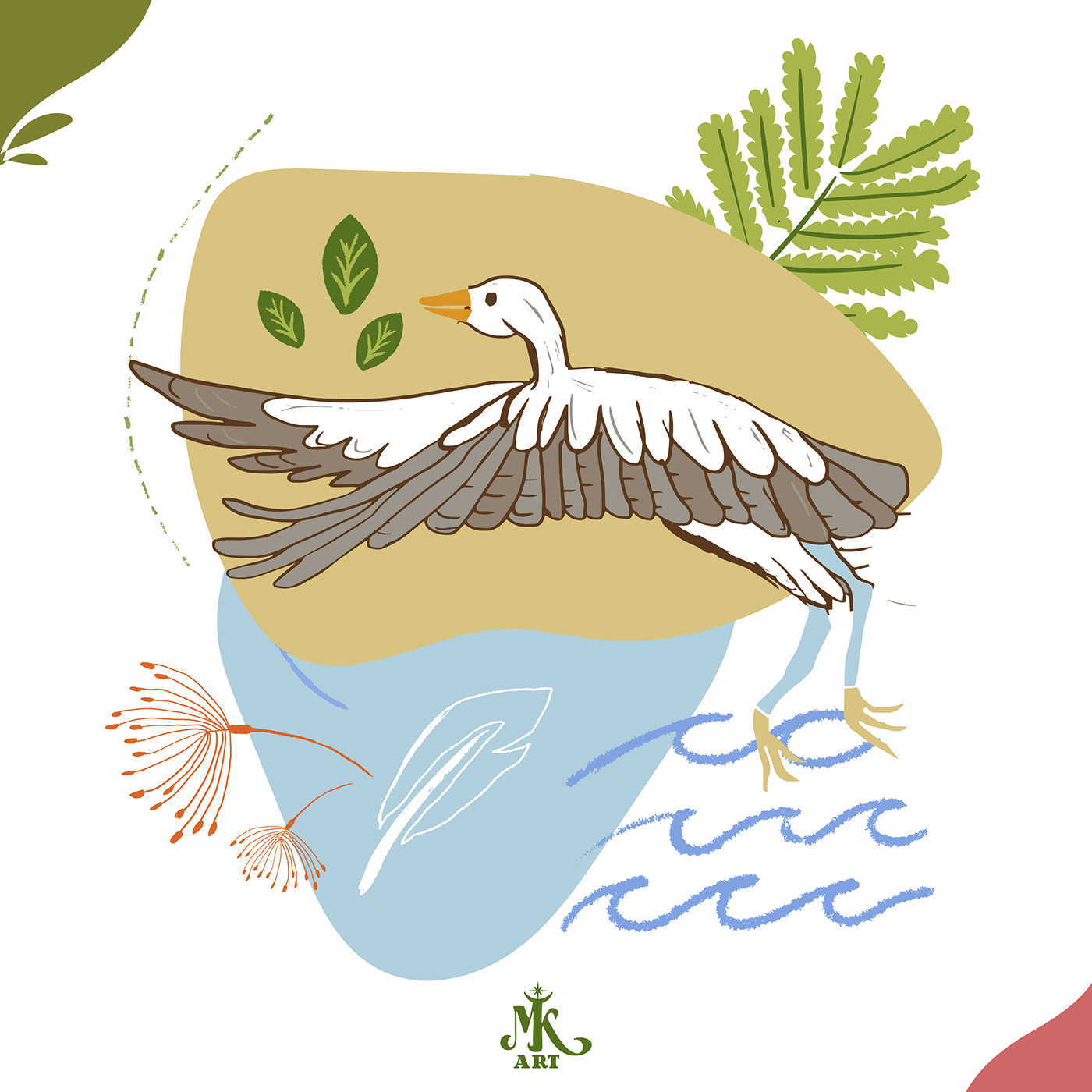 aves Avistamiento draw ecologia ilustracion lambare medio ambiente naturaleza paraguay dirección de arte