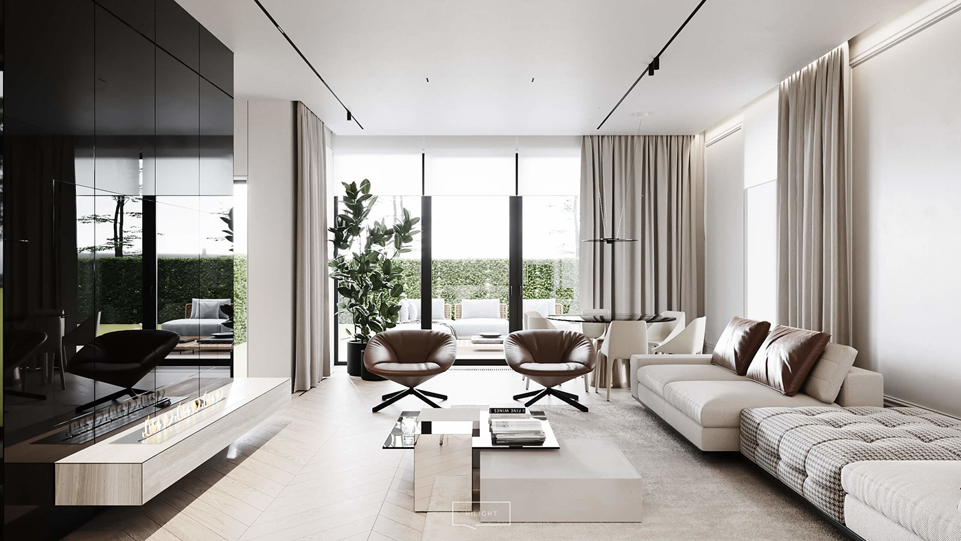 architecture design hilight Interior living minimal zahorodnii