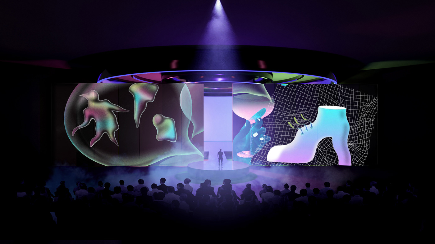 concert scenography scenography set design  STAGE DESIGN video content videomapping