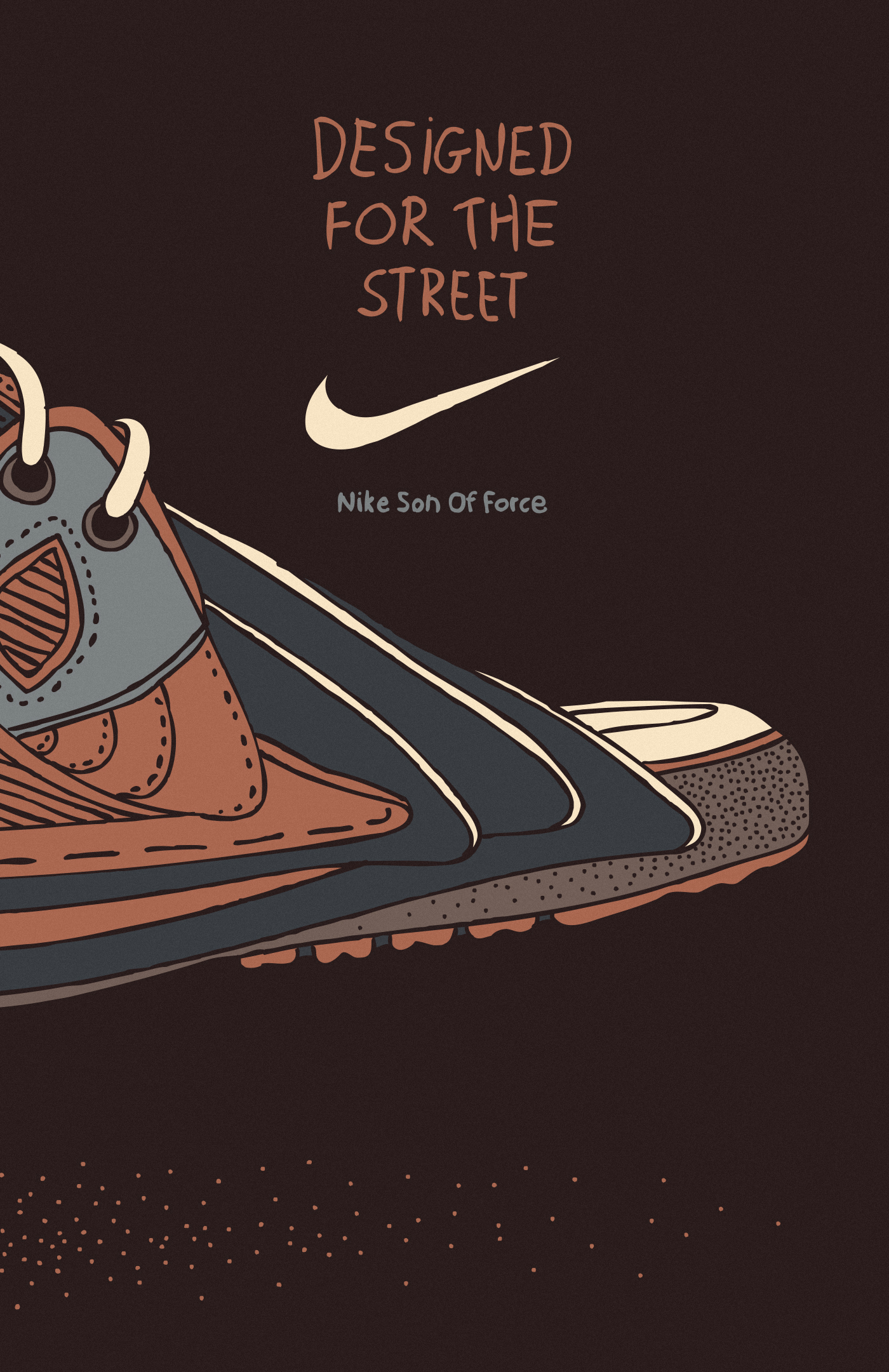 Nike shoes pigeon Street art ad running kicks conceptual