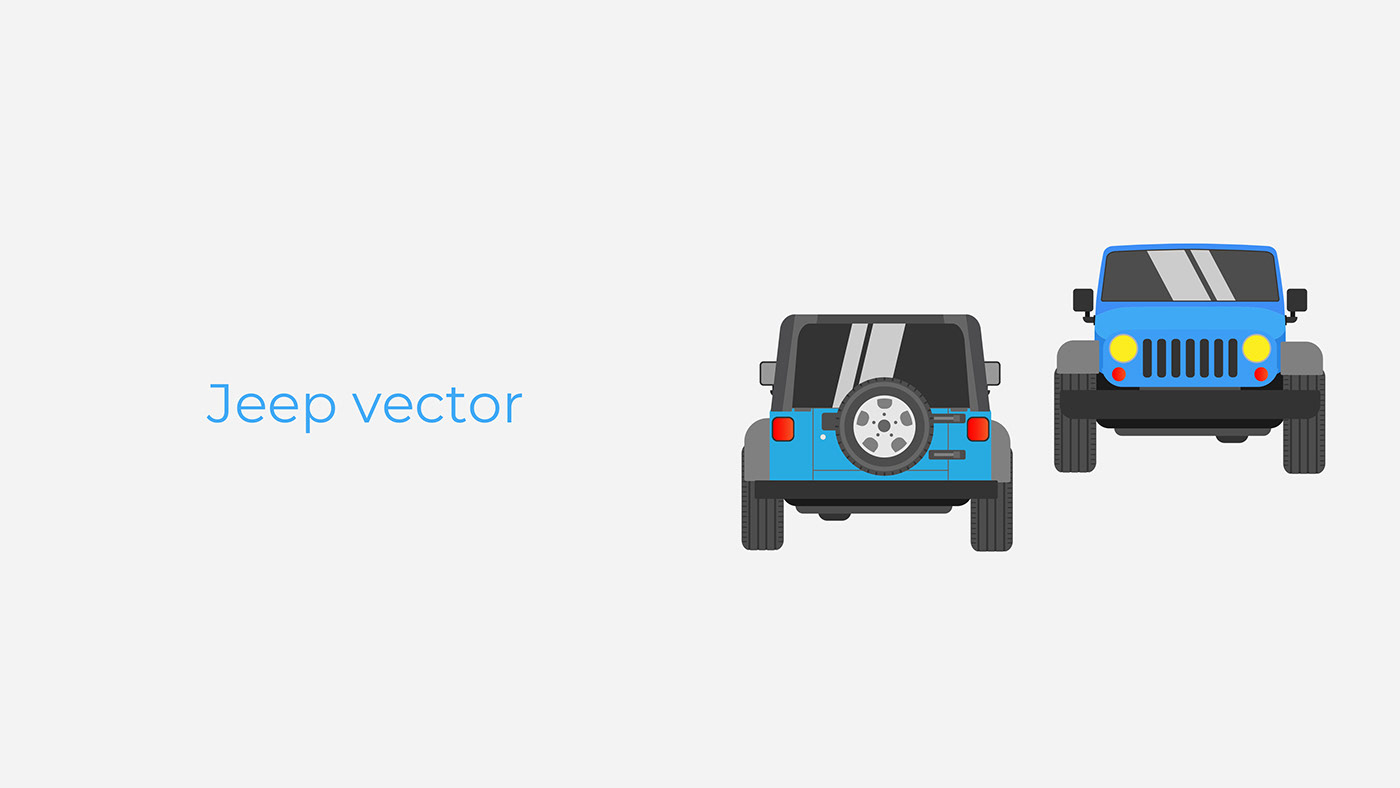 Vehicle car vector adobe illustrator