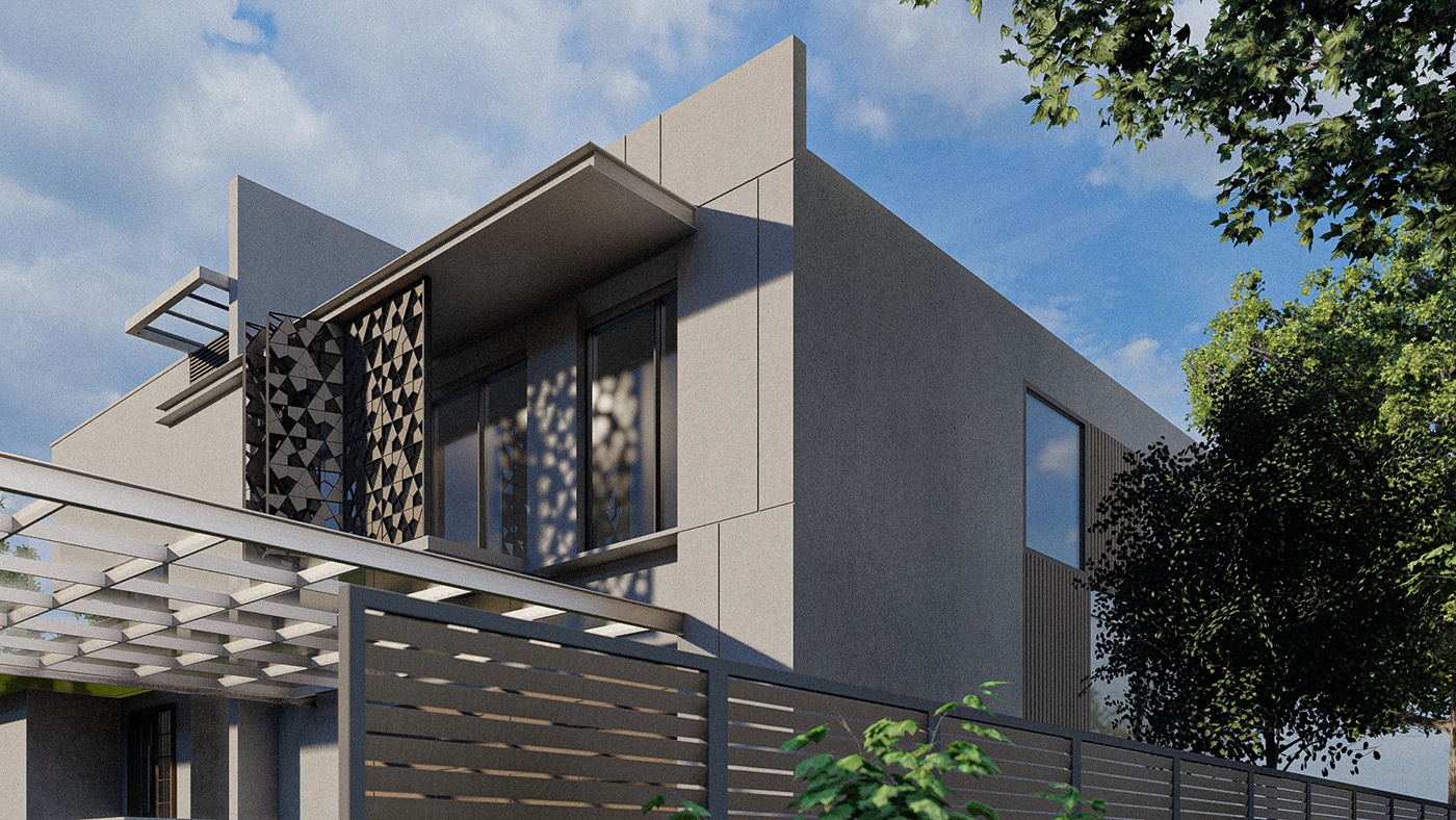 3ds max architecture corona exterior lumion modern Render SketchUP visualization vray