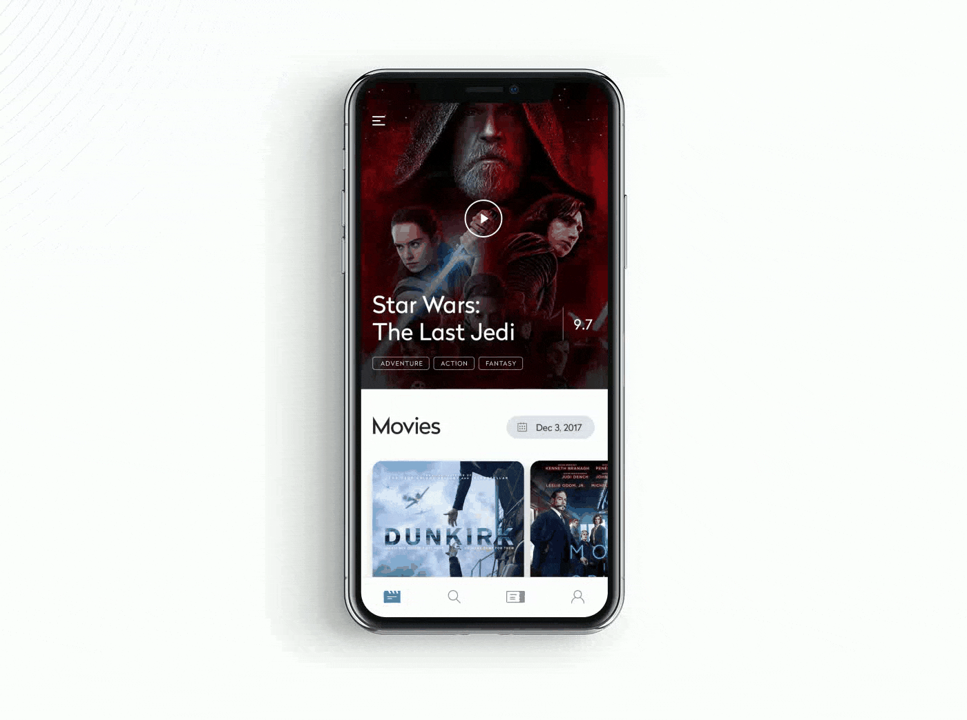 ux branding  mobile Interface UI/UX app Movies theater  wirframes Technology