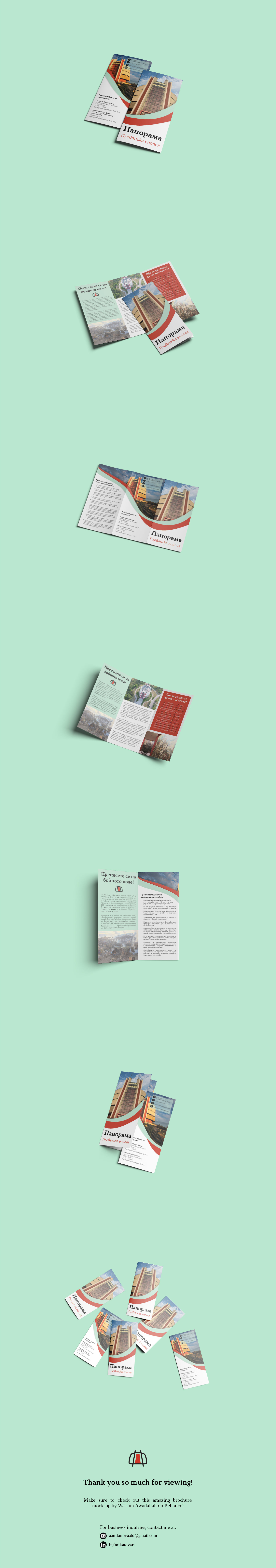 brochure bulgarian InDesign mint mint green monument photoshop print print design  red