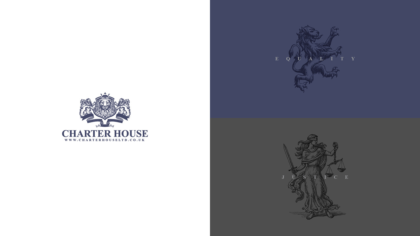 logo legal law firm heraldic british Classic branding  UK Military history