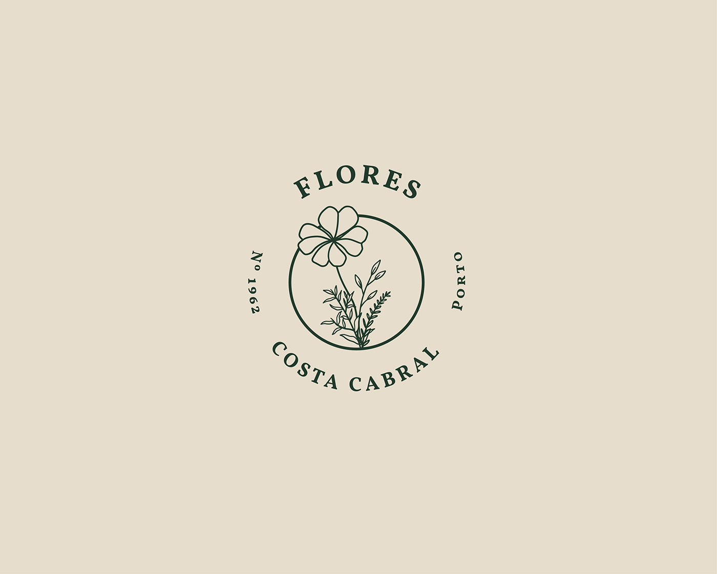 branding  florist Flower Shop ILLUSTRATION  logo Nature plants traditional