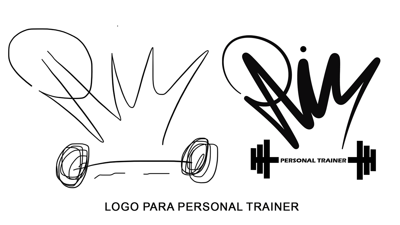 logo academia personaltrainer brand identity Logo Design adobe illustrator vector