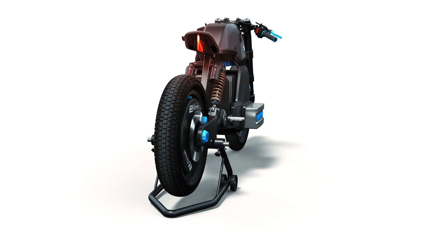 BMW motorrad motorcycle cafe racer automotive   design concept electric ev