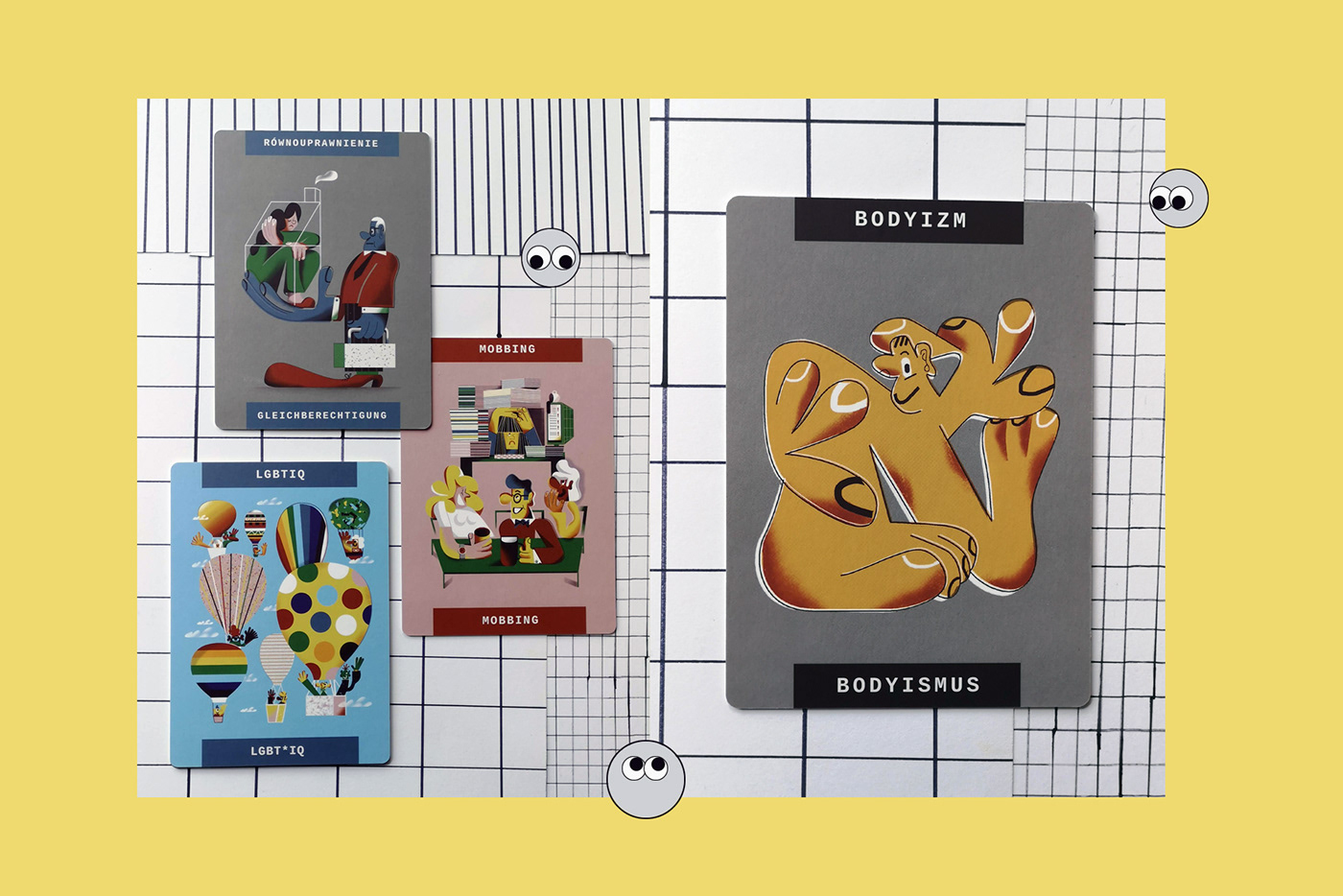 artwork cards Cards design design Education ILLUSTRATION  learning play typography  