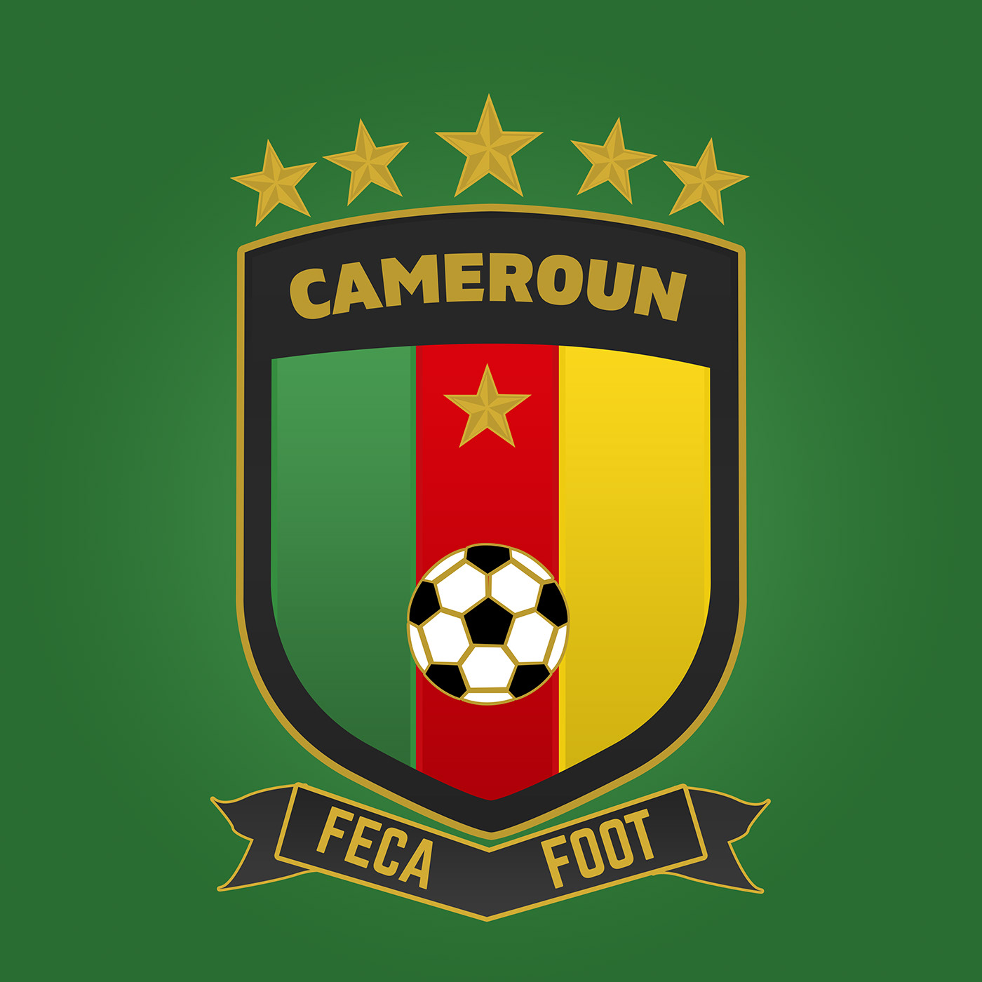 Feca Foot football branding  Footbaal Kits jersey Afcon 2019